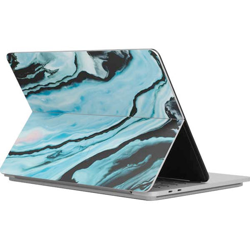 Aqua Blue Marble Ink Surface Laptop Studio Skin